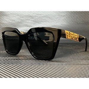New! Versace Black 56mm Women Sunglasses